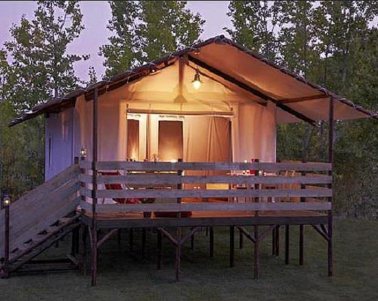 Cabane Lodge sur pilotis STANDARD 34m² (2 chambres) dont terrasse couverte 11m² – sans sanitaires